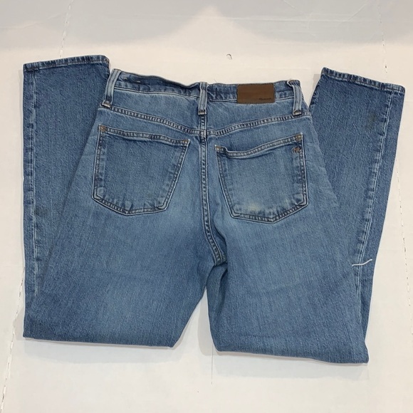 MADEWELL denim the high rise slim boyjean Boyfriend fit distressed jeans size 25 - Picture 8 of 16